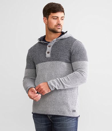 Forever 21 Men's Hooded Henley Sweater  Mens lightweight hoodie, Mens  clothing styles, Henley sweater