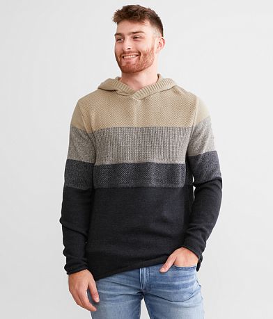 Outpost Makers Ribbed Knit Hooded Sweater - Men's Sweaters in Fired Brick