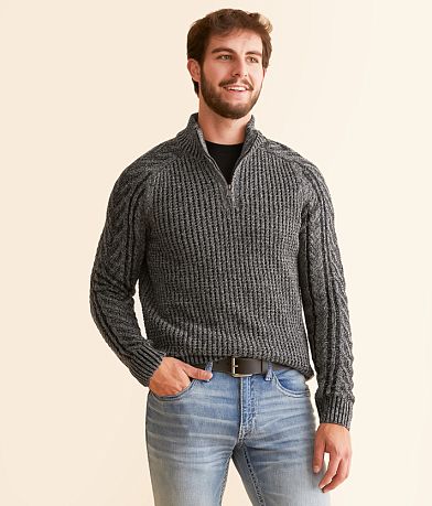 Outpost Makers Plated Quarter Zip Sweater front view