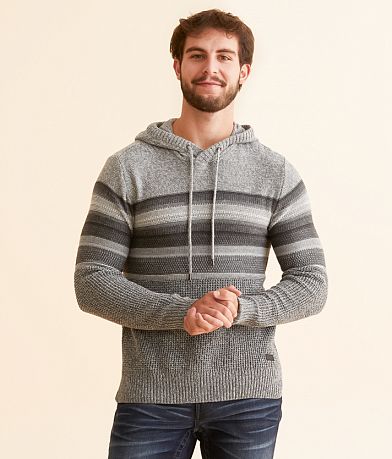 Outpost Makers Striped Crossover Hooded Sweater front view