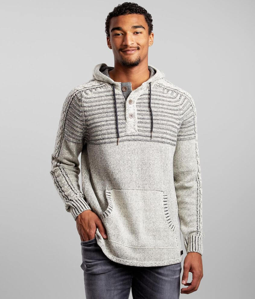 Outpost Makers Hooded Henley Sweater - Men's Sweaters in Ecru | Buckle