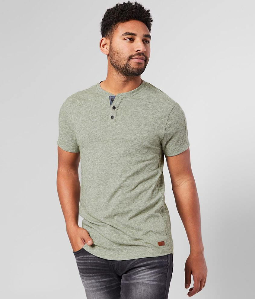 Outpost Makers Pieced Henley front view
