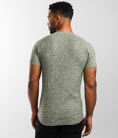 Outpost Makers Pieced Henley back view