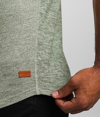 Outpost Makers Pieced Henley misc detail 1 view