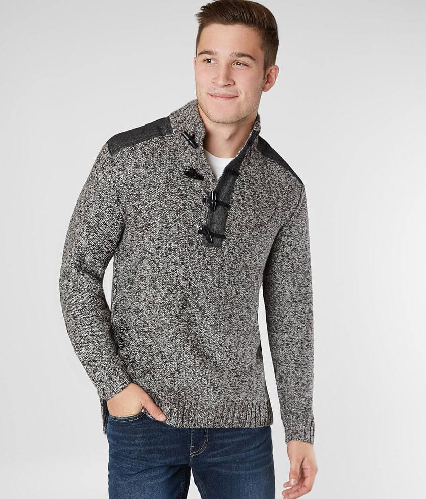 Outpost Makers Gravel Yarn Toggle Henley Sweater