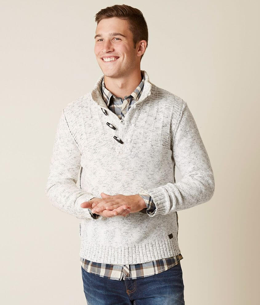 Outpost Makers Double Dash Henley Sweater front view
