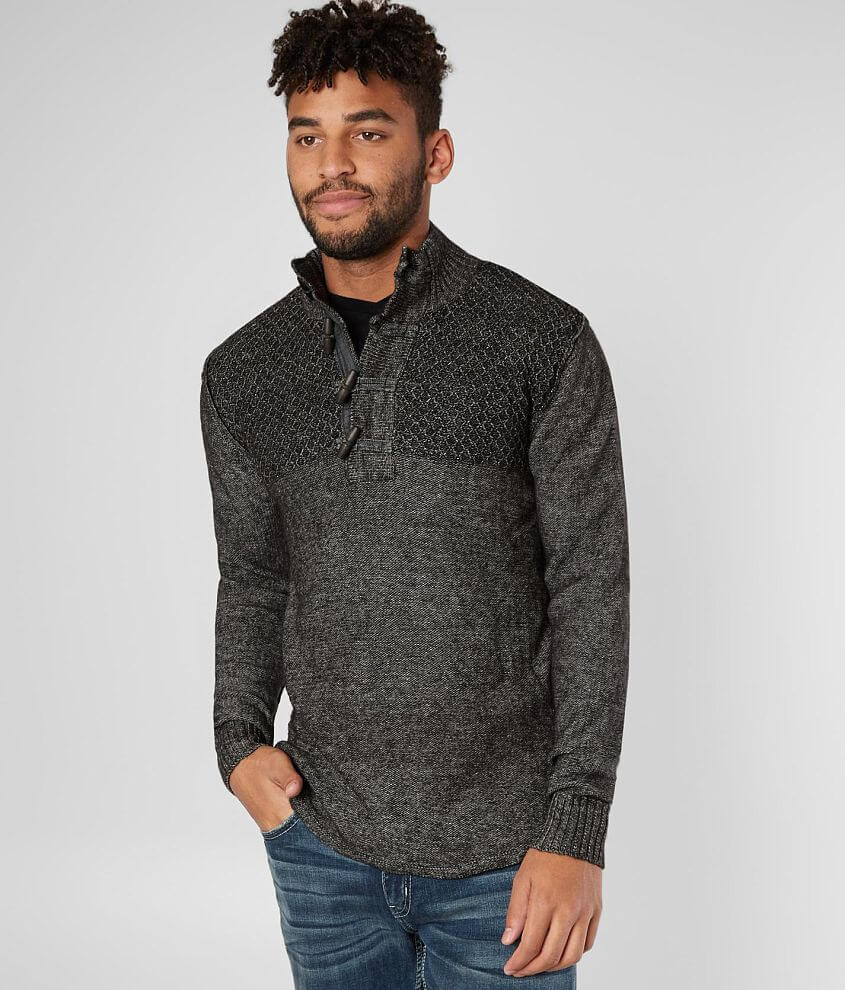 Outpost Makers Stonewash Toggle Henley Sweater - Men's Sweaters in ...