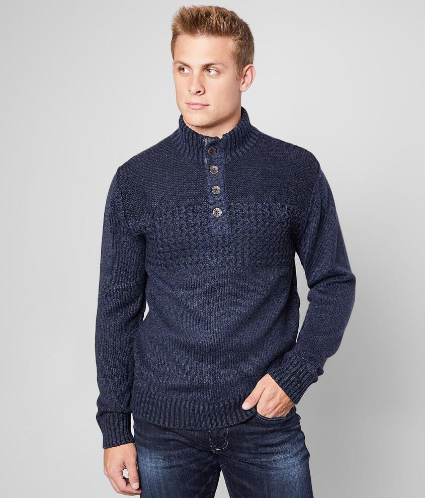 Outpost Makers Textured Henley Sweater