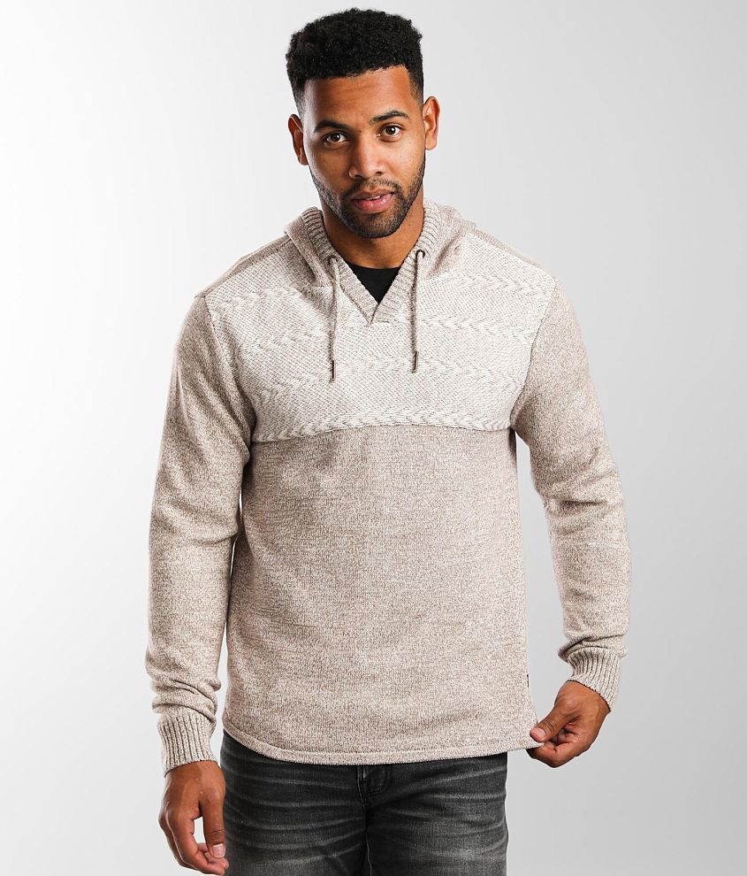 Outpost Makers Ribbed Knit Hooded Sweater - Men's Sweaters in Fired Brick