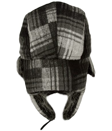 BKE Plaid Trapper Hat misc detail 2 view