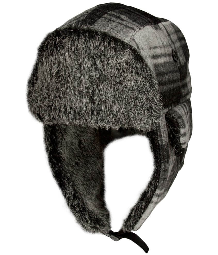 BKE Plaid Trapper Hat - Men's Hats in Black | Buckle