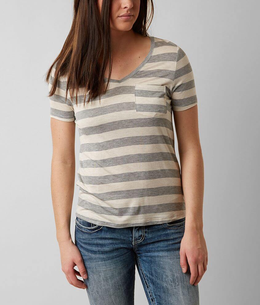 Rebellious. One Striped Top front view