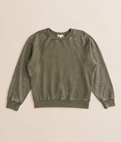 Gilded Intent Girls - Pieced Raglan Pullover front view