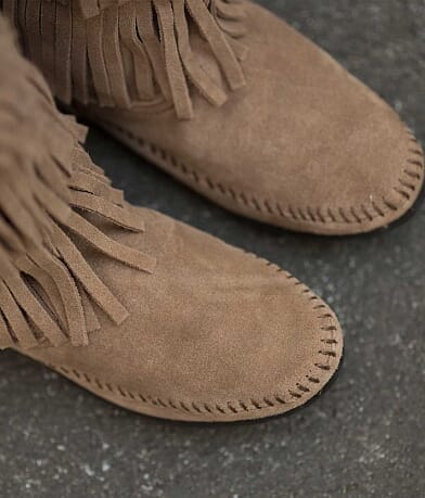 Minnetonka Triple Fringe Moccasin Boot misc detail 2 view