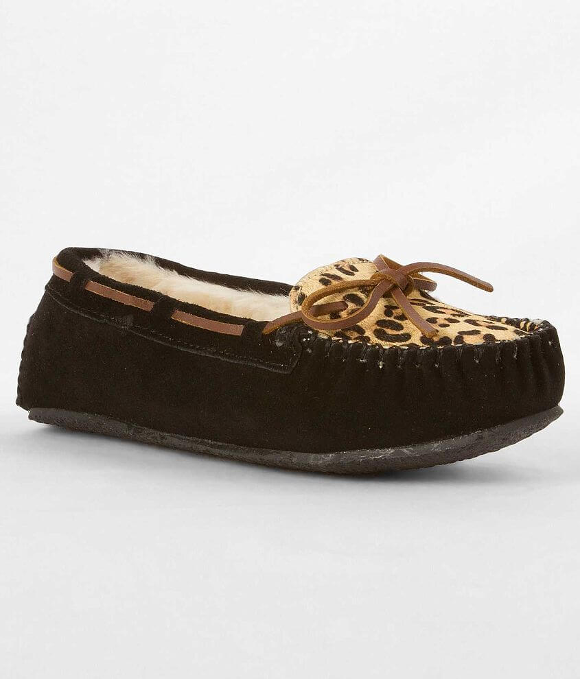 Minnetonka leopard store cally slipper