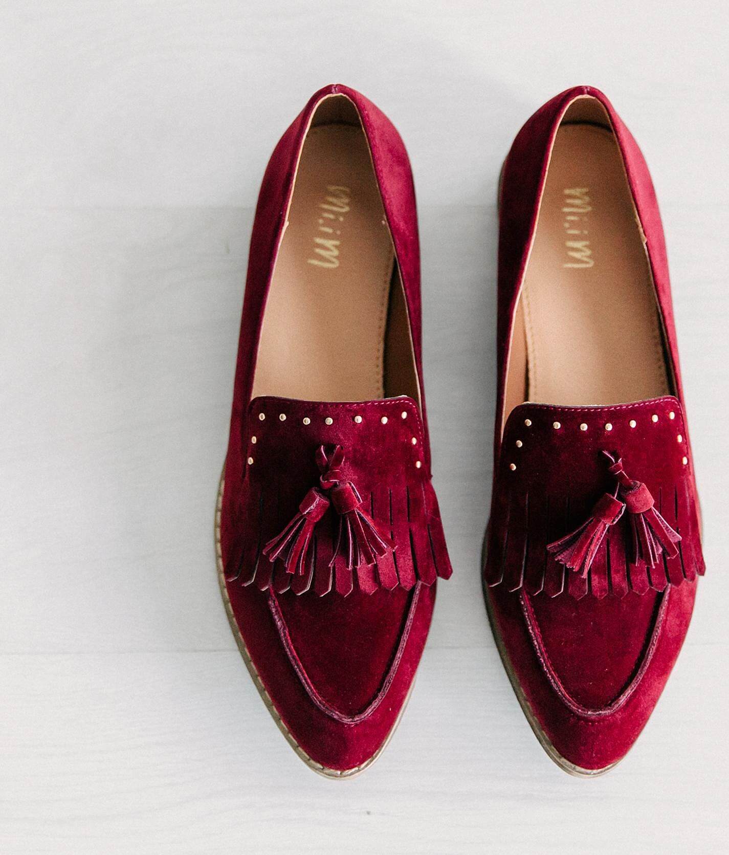 velvet slip on shoes womens