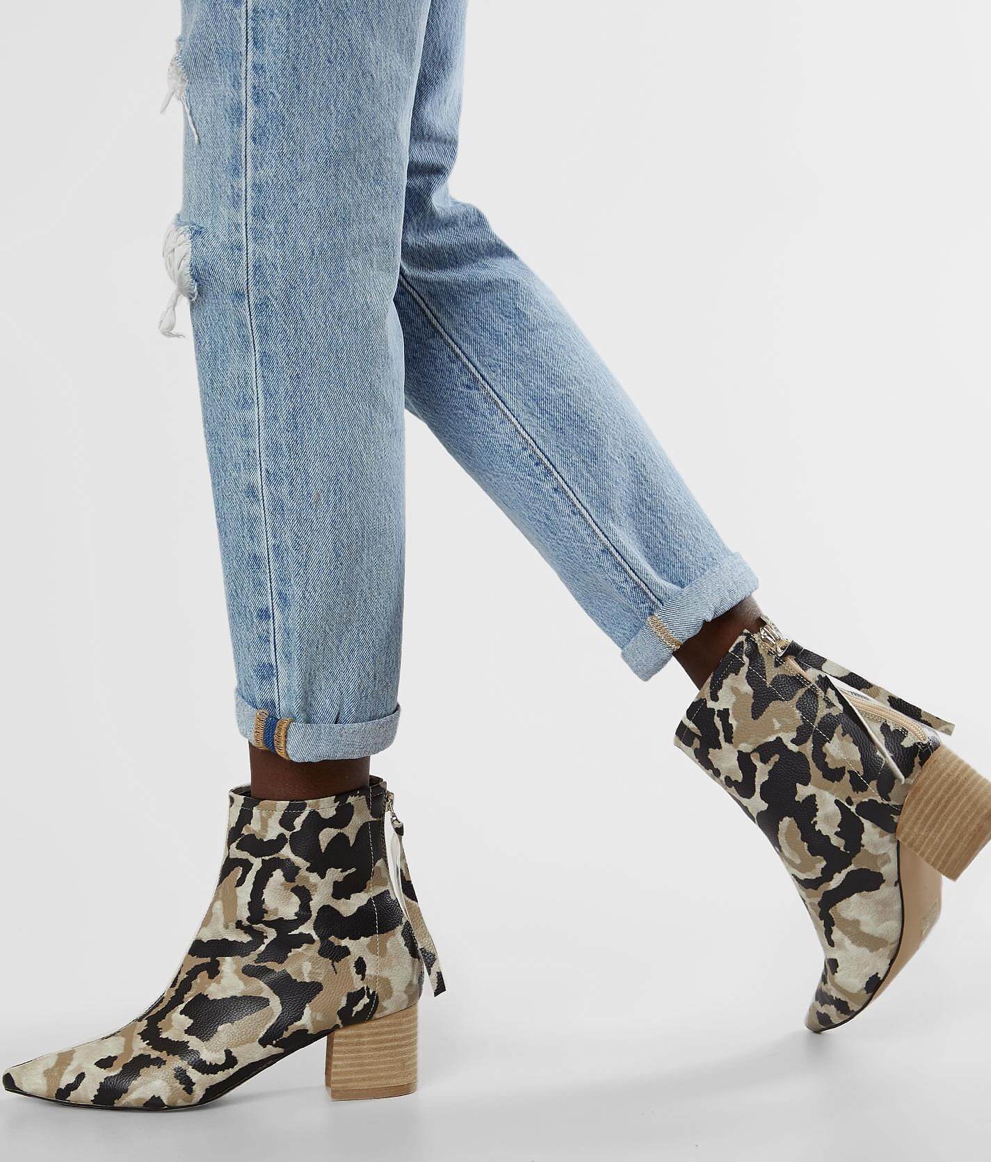women's camouflage ankle boots