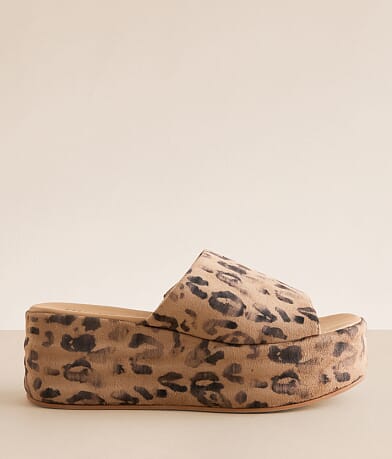 Mi.iM Harbor Leopard Platform Sandal front view