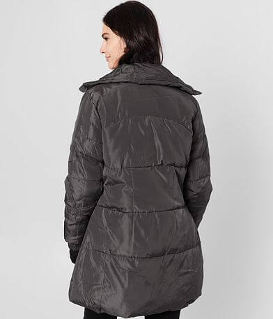 XOXO&#174; Quilted Puffer Hooded Coat misc detail 1 view