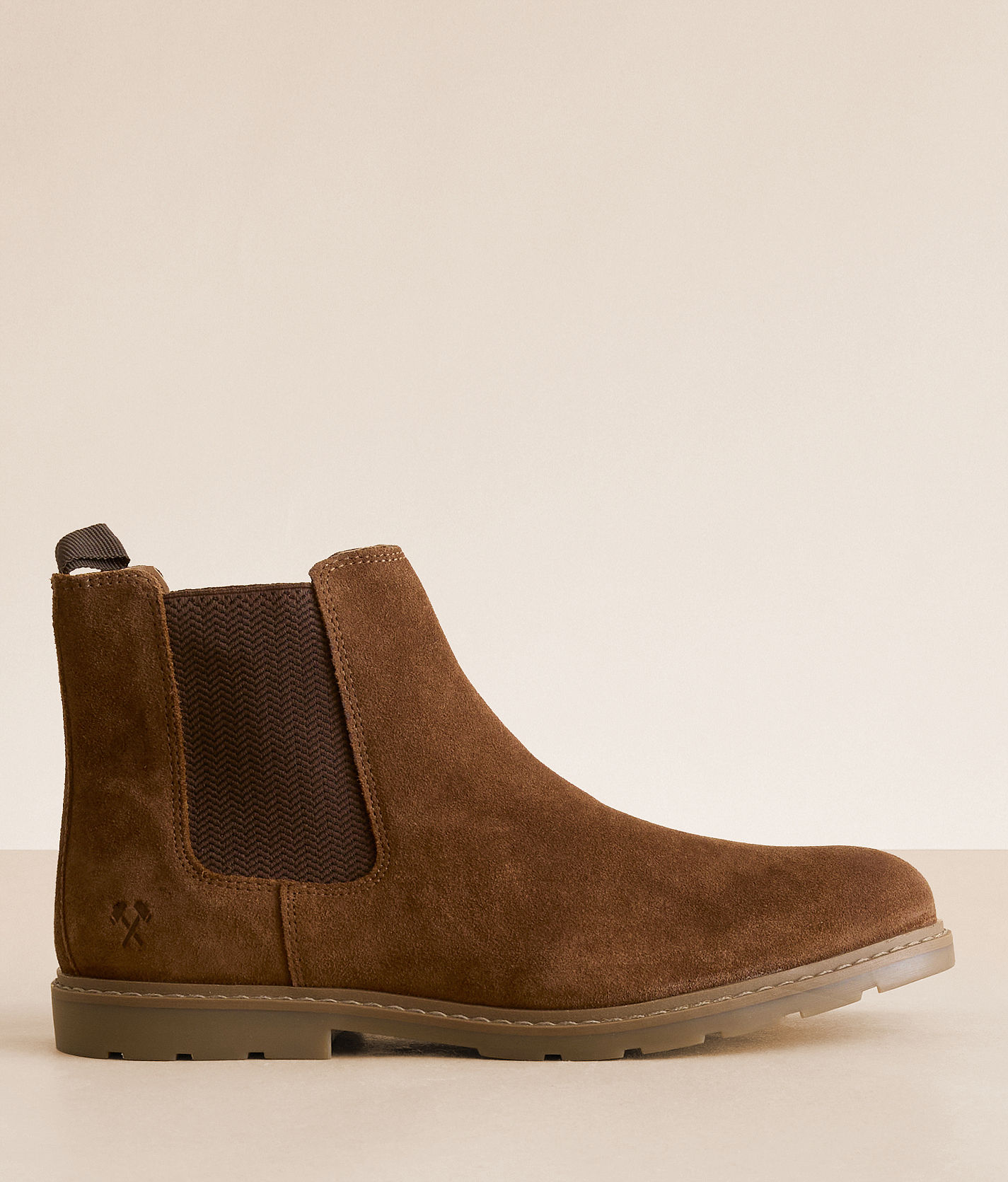 *SALE*  INC Men\'s Branden Micro suede Chelsea Boot NIB OFFICINE CREATIVE HOPKINS CREPE/121 CHELSEA BOOT SUEDE BROWN  main image 4