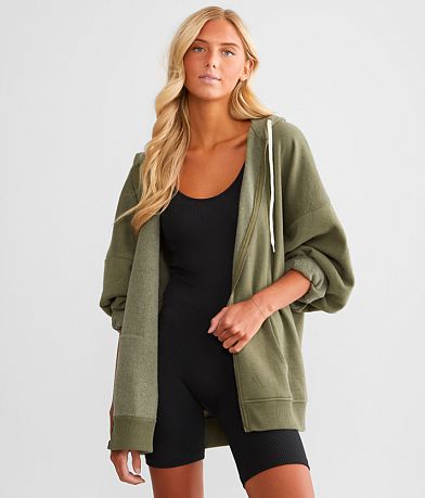 BKE Double Drawcord Hooded Sweatshirt - Women's Sweatshirts in Laurel Oak