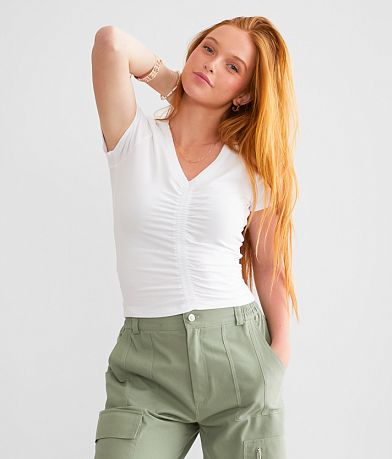 FITZ + EDDI Ruched Top front view