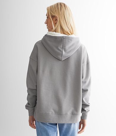 BKE Solid Hooded Sweatshirt BACK