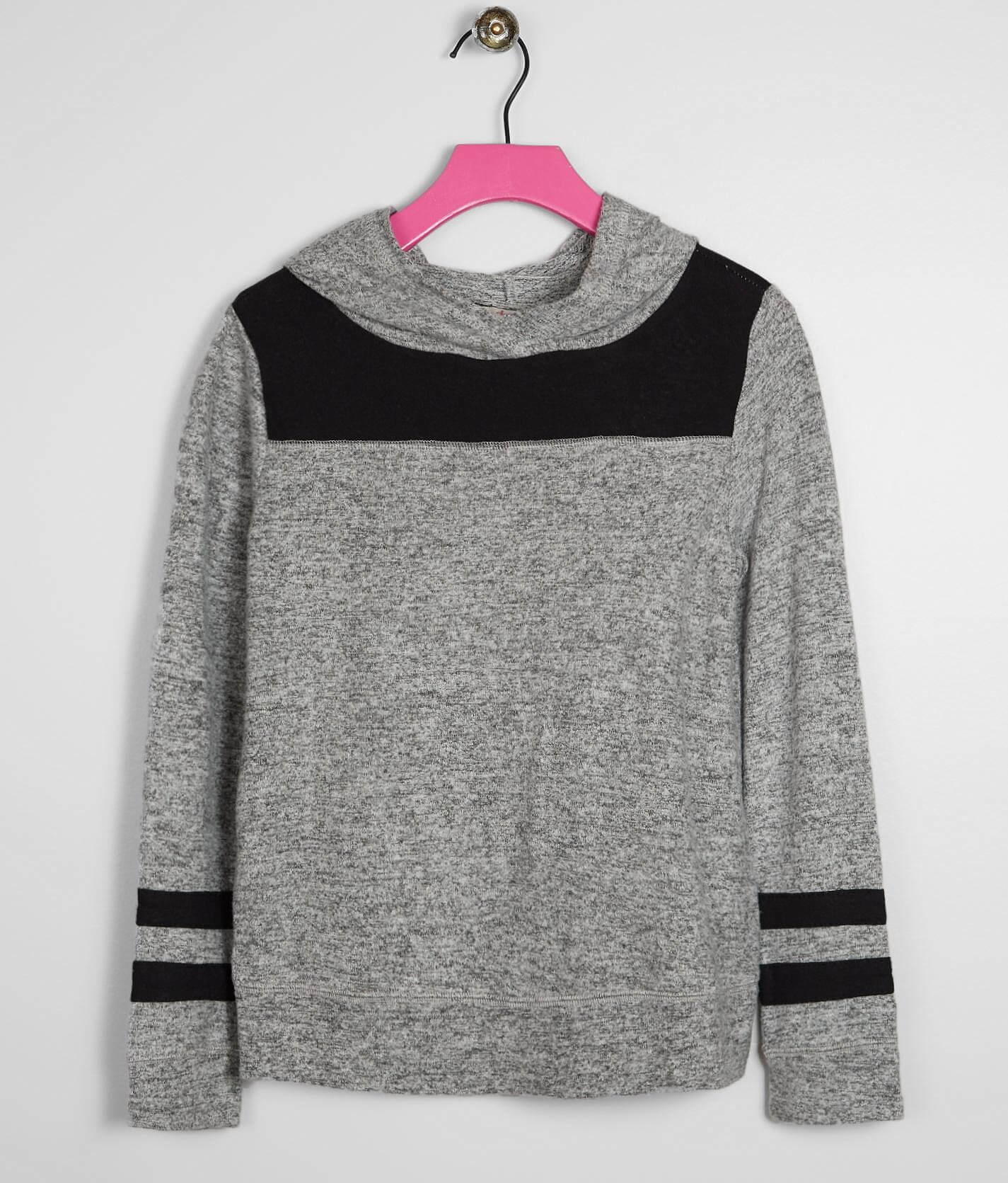brushed fleece hoodie