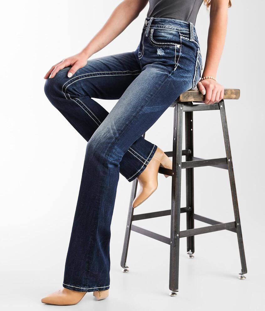 Miss Me Mid-Rise Slim Boot Stretch Jean front view