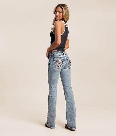 Wrangler® 70's Flare Stretch Jean - Women's Jeans in Golden Daze