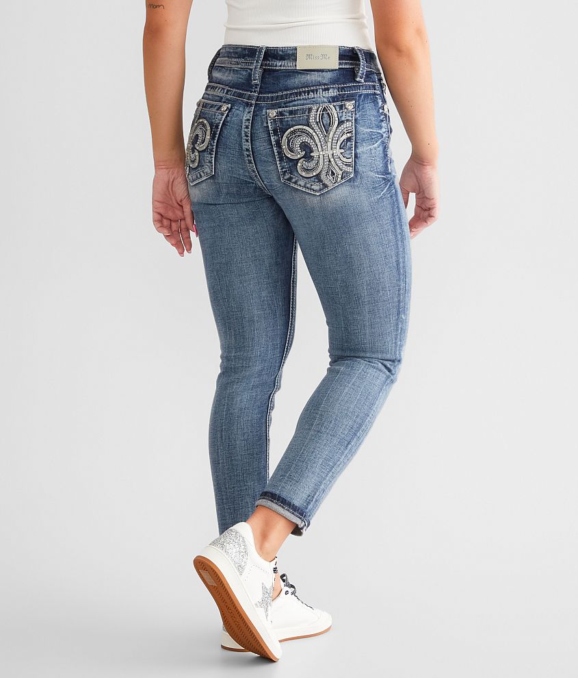 Miss Me Curvy Ankle Skinny Stretch Jean front view