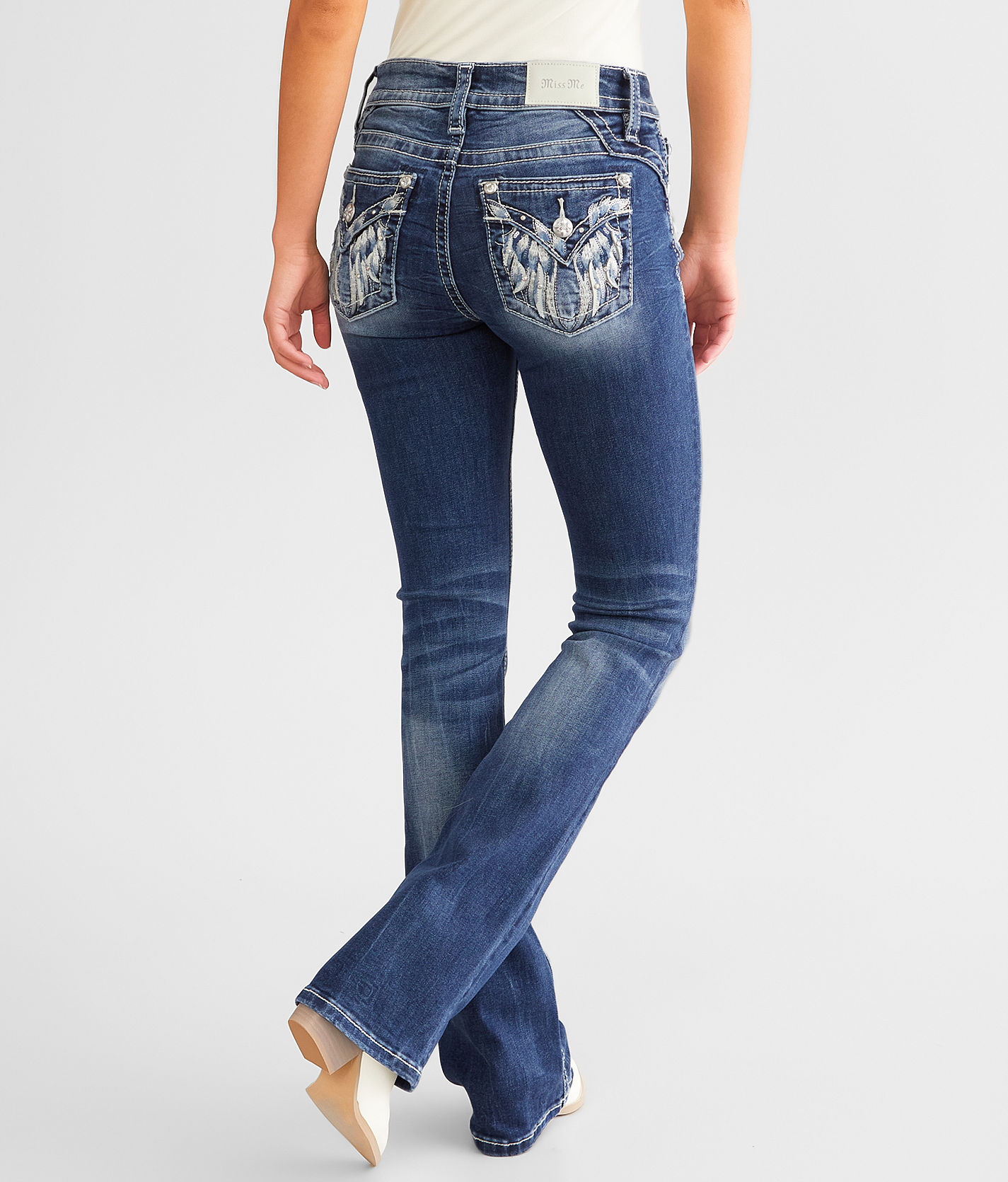 Girls - Miss Me Mid-Rise Boot Stretch Jean - Girl's Jeans in L251