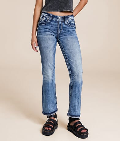 Miss Me Mid-Rise Cropped Straight Stretch Jean front view