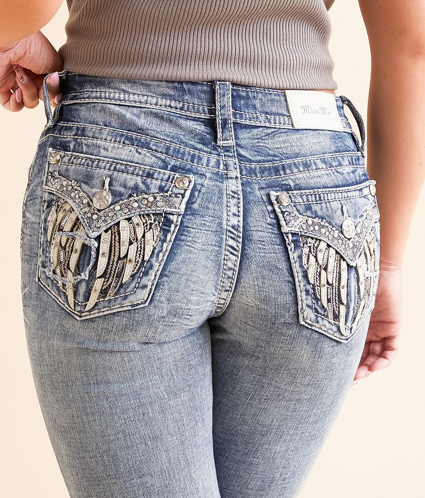 Miss Me Curvy Straight Stretch Cuffed Jean