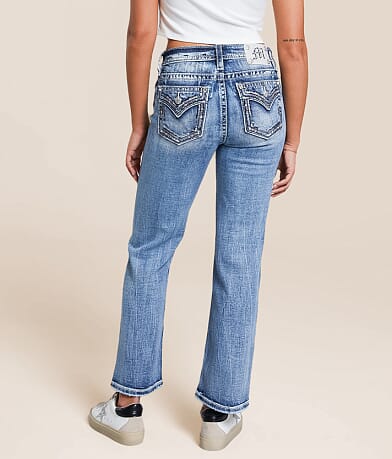 Miss Me Universal Cropped Straight Stretch Jean back view