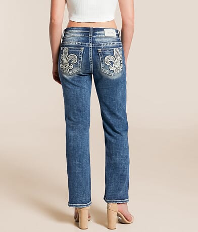 Miss Me Universal Cropped Straight Stretch Cuffed Jean back view