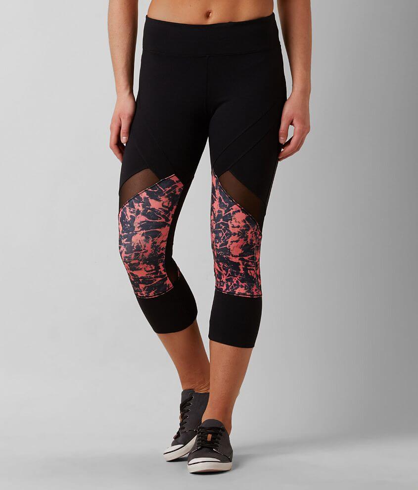 Miss Me Paint Splatter Active Tights - Women's Pants in Black