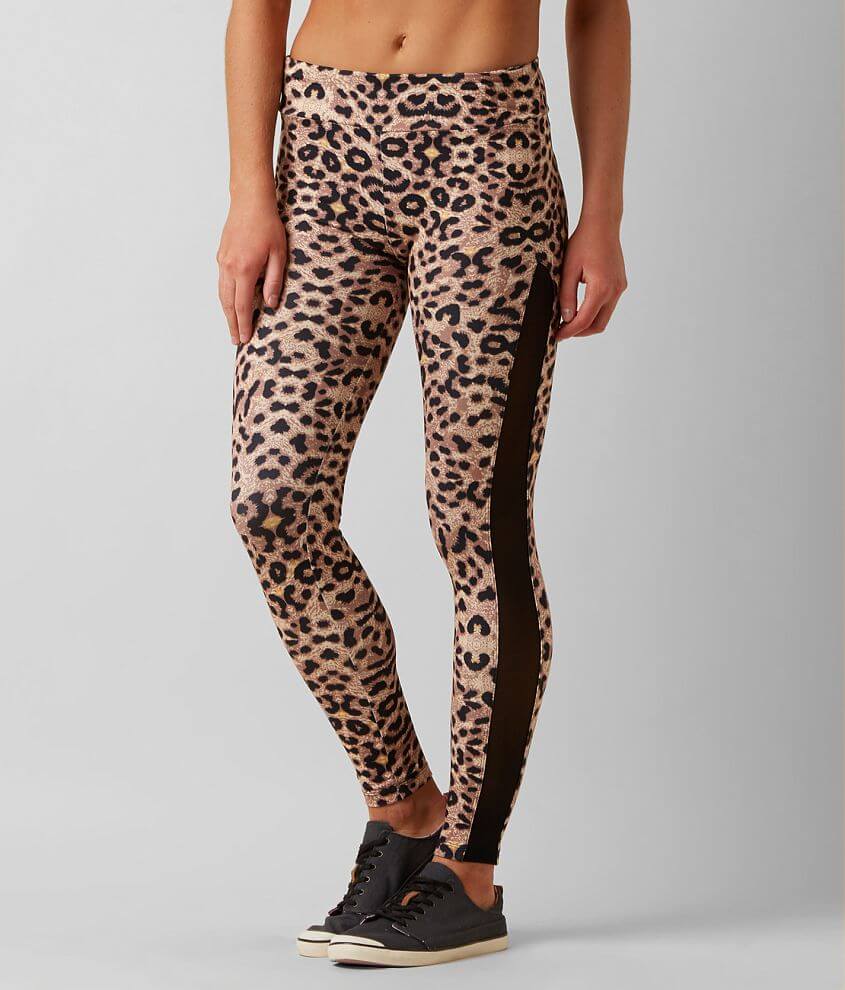 Beige & Brown Leopard - Beige Animal Leggings