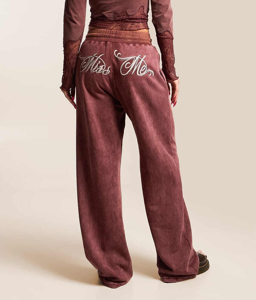 Rhinestone Washed Sweatpant - thumbnail 4