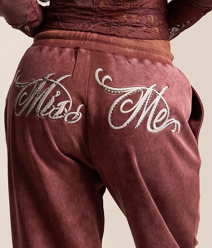 Rhinestone Washed Sweatpant - thumbnail 5