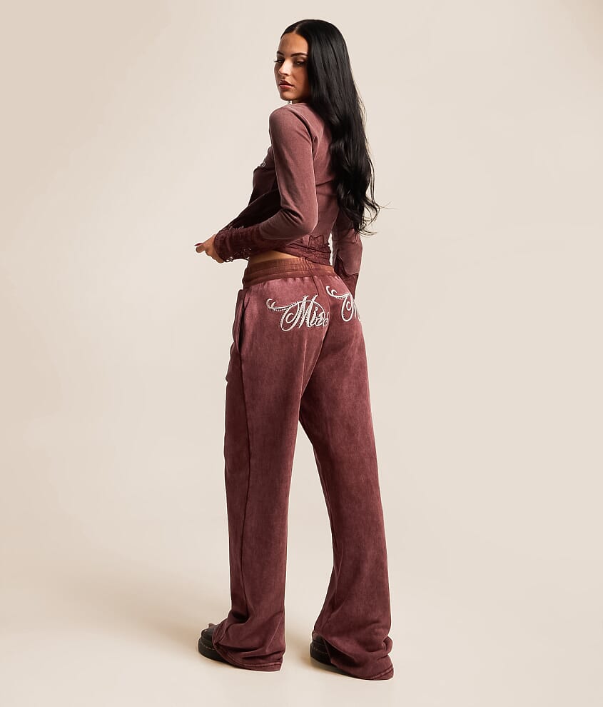 Rhinestone Washed Sweatpant