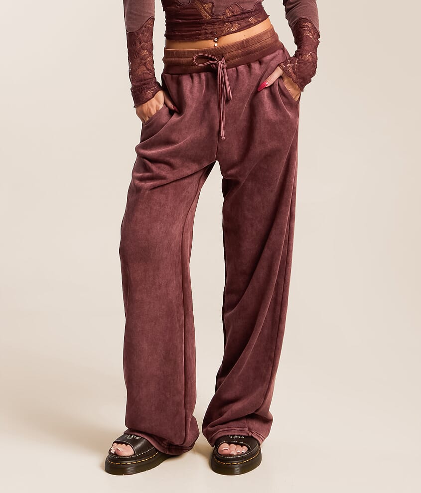Rhinestone Washed Sweatpant - thumbnail 2
