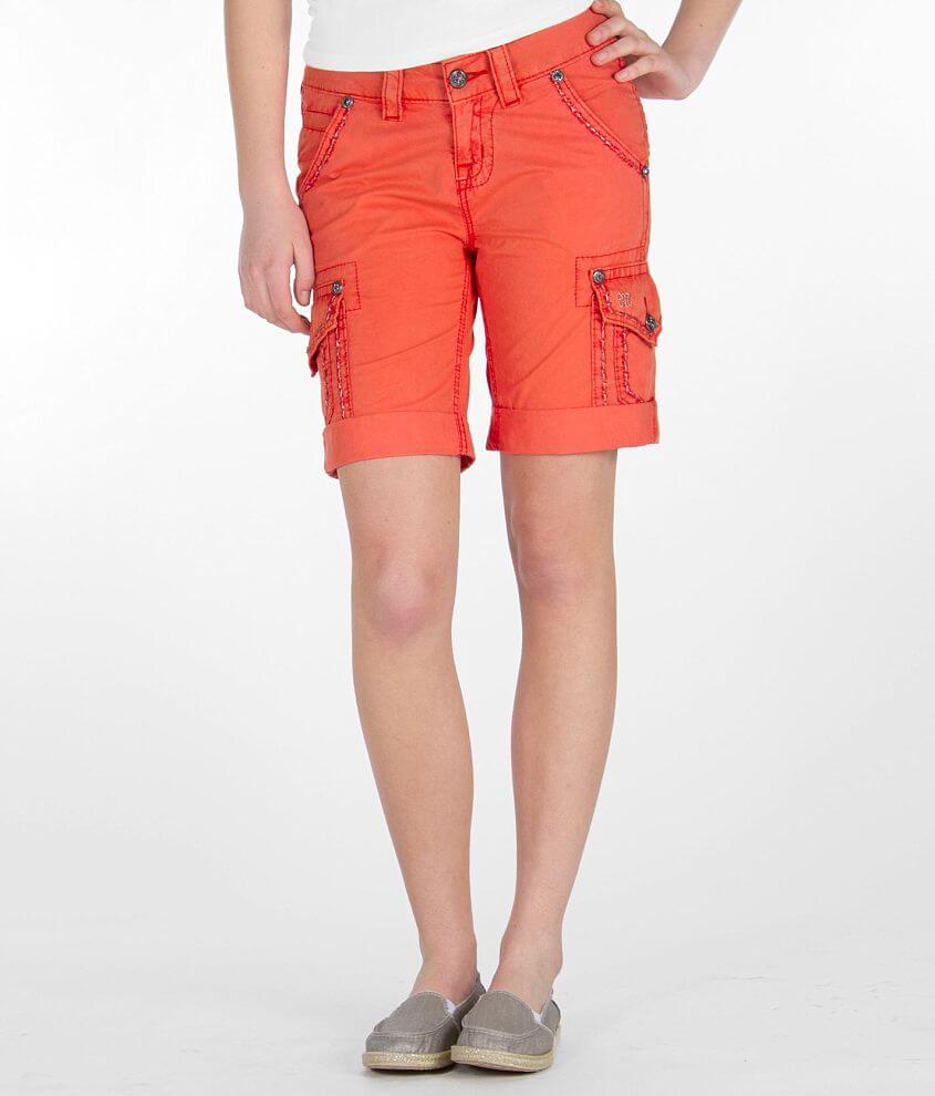 Miss Me Bermuda Cargo Short front view