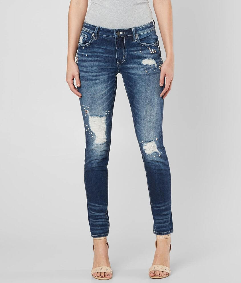 Miss Me Standard Ankle Skinny Stretch Jean front view