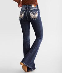 Mid-Rise Flare Stretch Jean