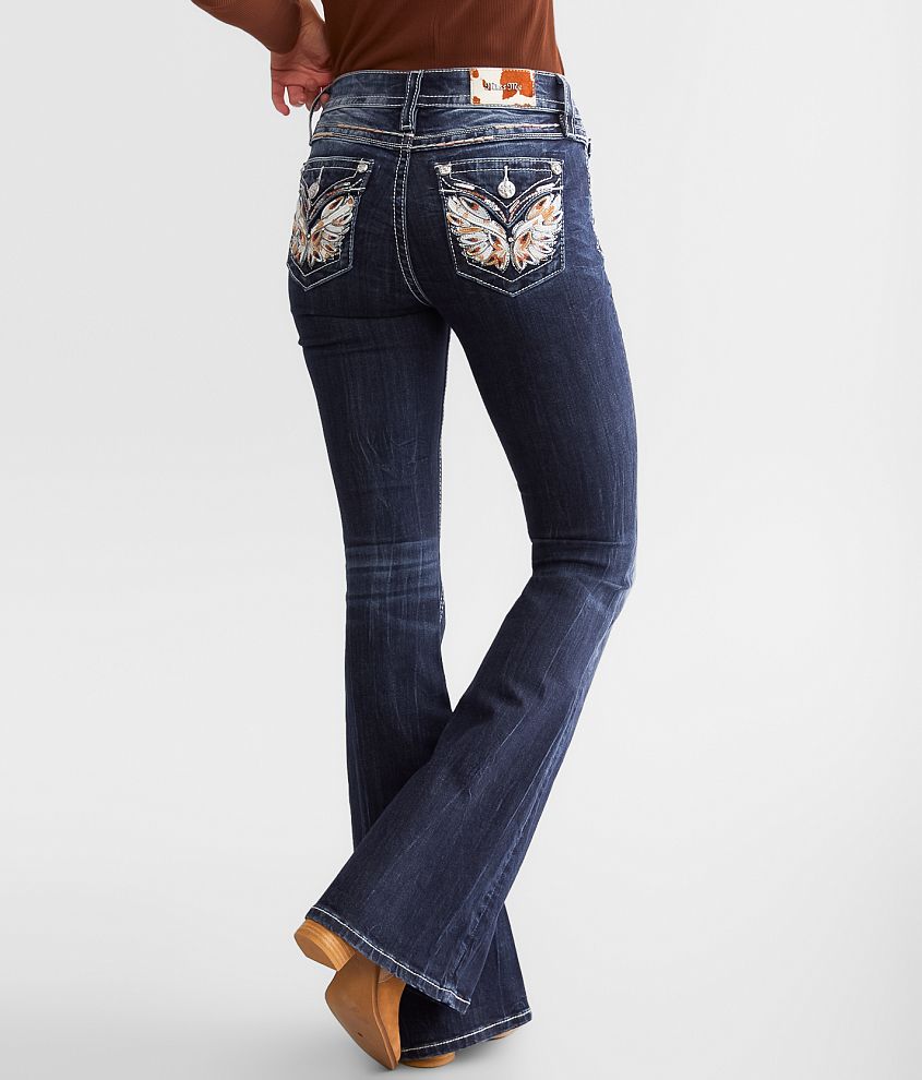 Miss Me Mid-Rise Flare Stretch Jean - Women's Jeans in K220 | Buckle