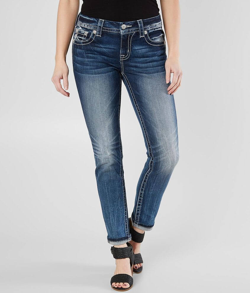 Miss Me Easy Ankle Skinny Stretch Jean front view