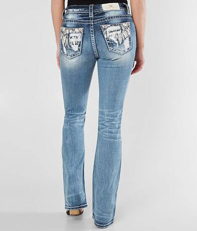 Miss Me Easy Boot Stretch Jean back view