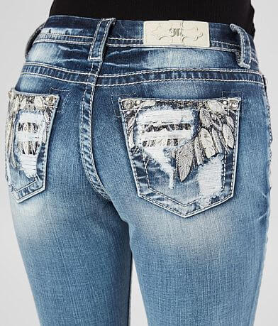 Miss Me Easy Boot Stretch Jean back pocket view