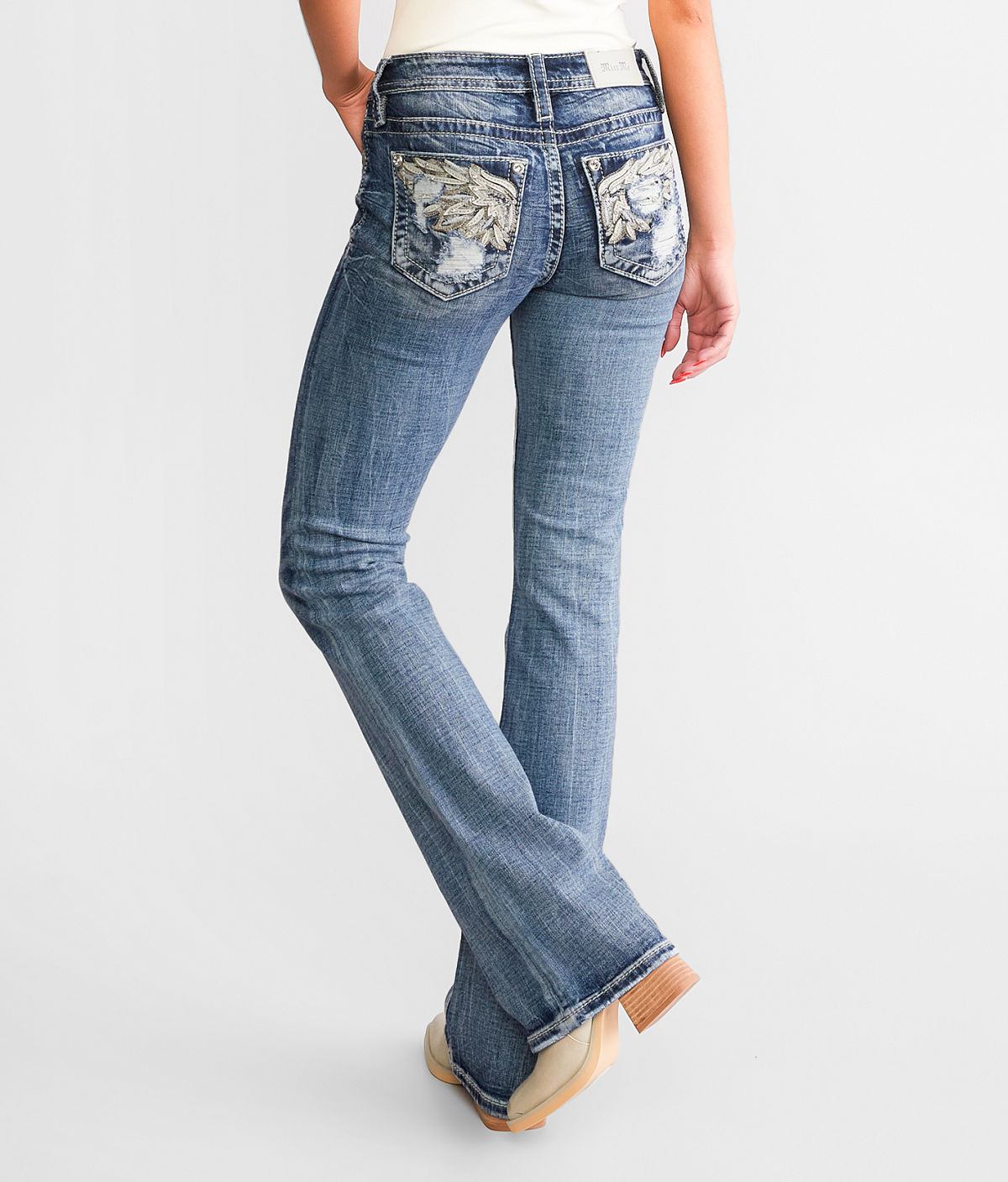 Miss Me Mid-Rise Boot Stretch Jean — M860 by Buckle